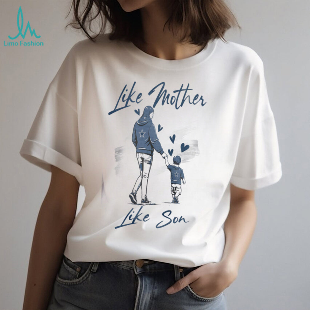 Dallas Cowboys Mom Life T Shirt, Mother and Son Cowboys Game Day Apparel