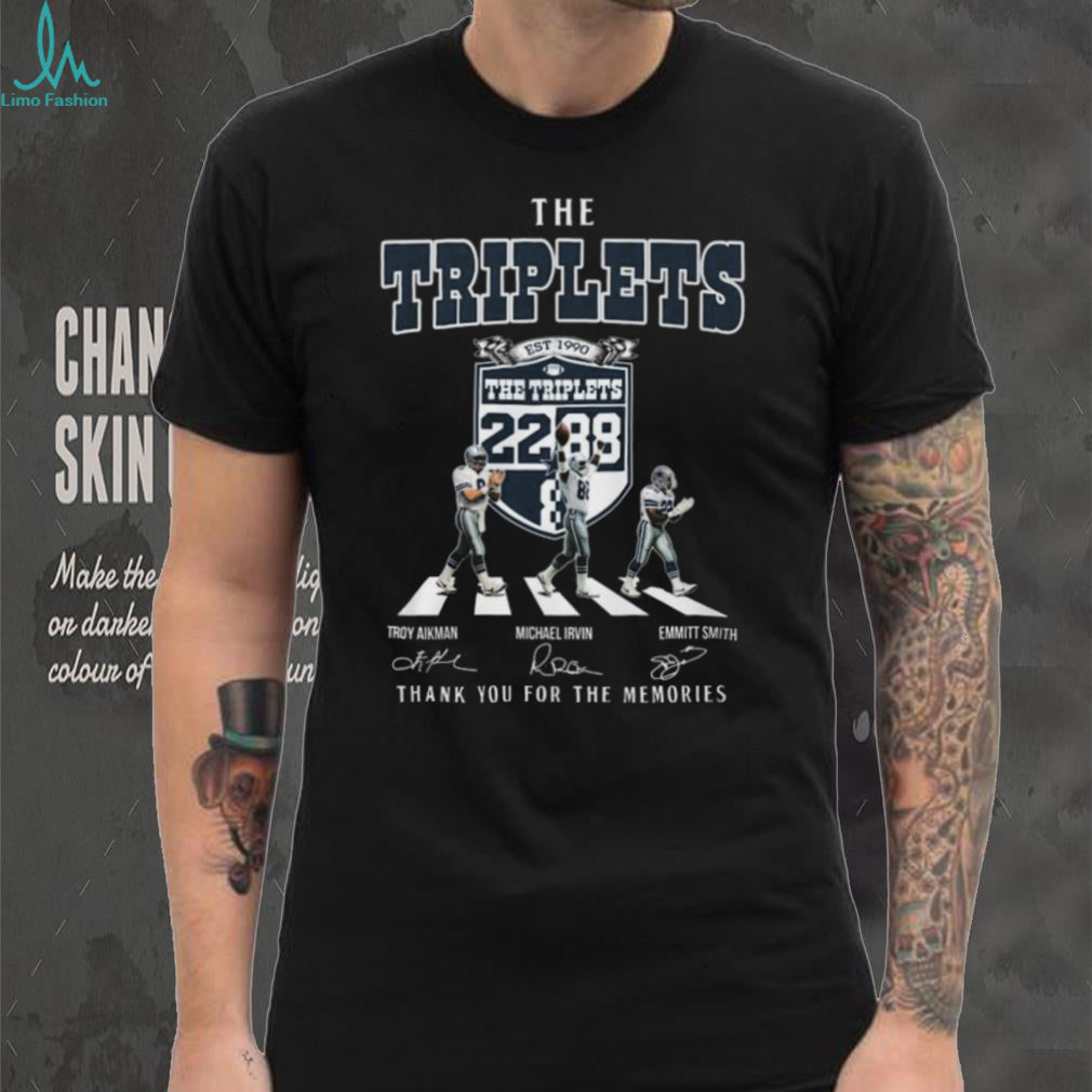 Dallas Cowboys The Triplets Troy Aikman Michael Irvin Emmitt Smith Shirt