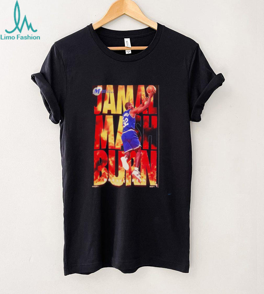 Dallas Mavericks Jamal Mashburn posing vintage shirt