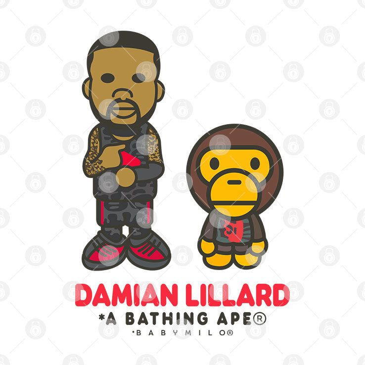 Damian Lillard x A Bathing Ape Baby Milo Shirt