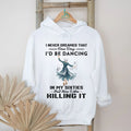 Dancing In My Sixties Senior Dancer Retro Music Quote Shirt