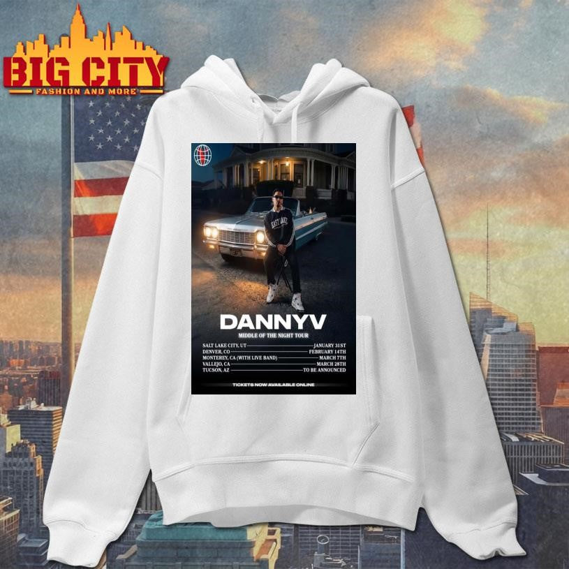 DannyV Middle Of The Night 2026 Tour Poster Shirt