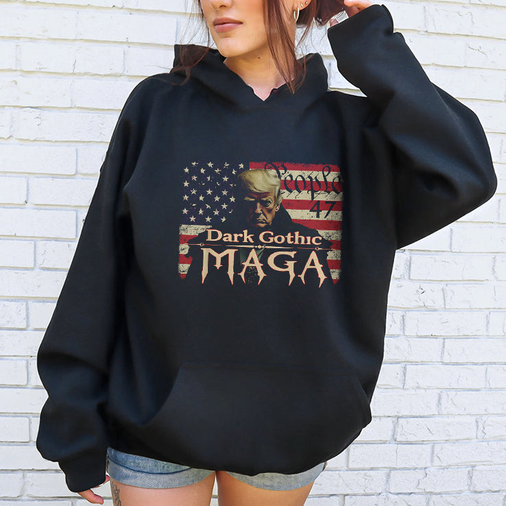 Dark Gothic MAGA Trump We People 45 47 T Shirt
