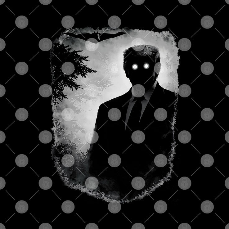 Dark Shadow Figure Mysterious Silhouette Trump Shirt
