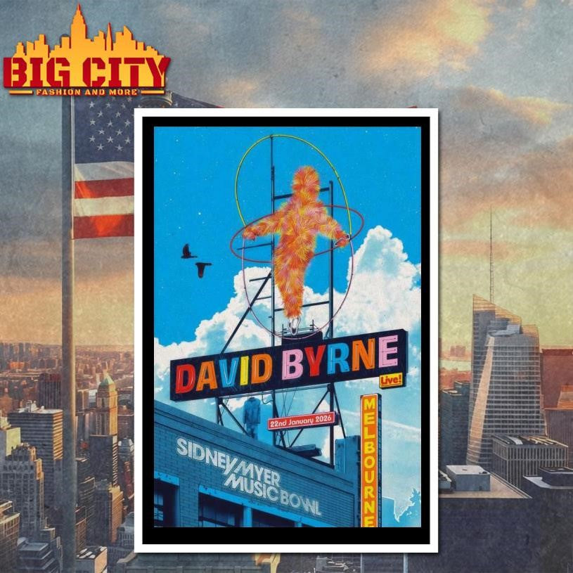 David Byrne Melbourne VIC Jan 22 2026 Poster Shirt