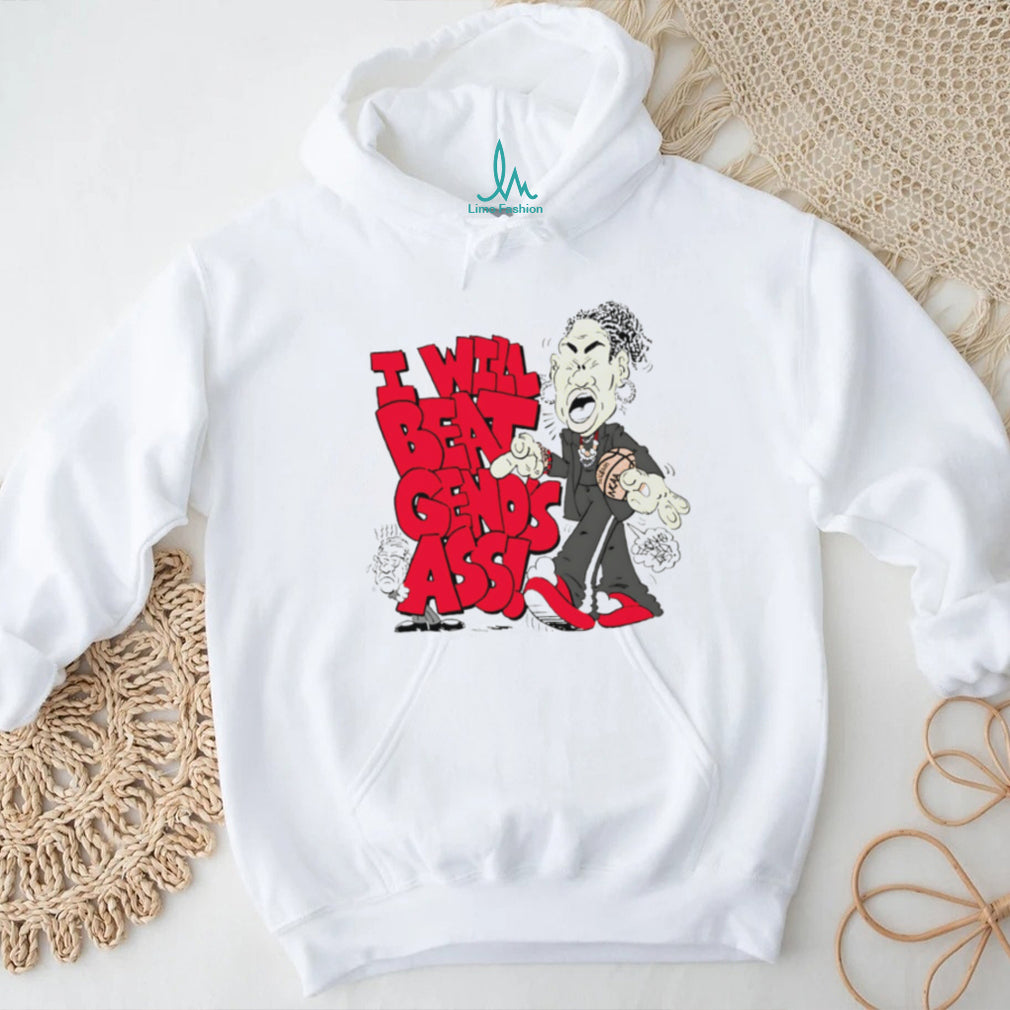 Dawn Staley “I Will Beat Geno’s Ass” Funny Basketball Cartoon T Shirt
