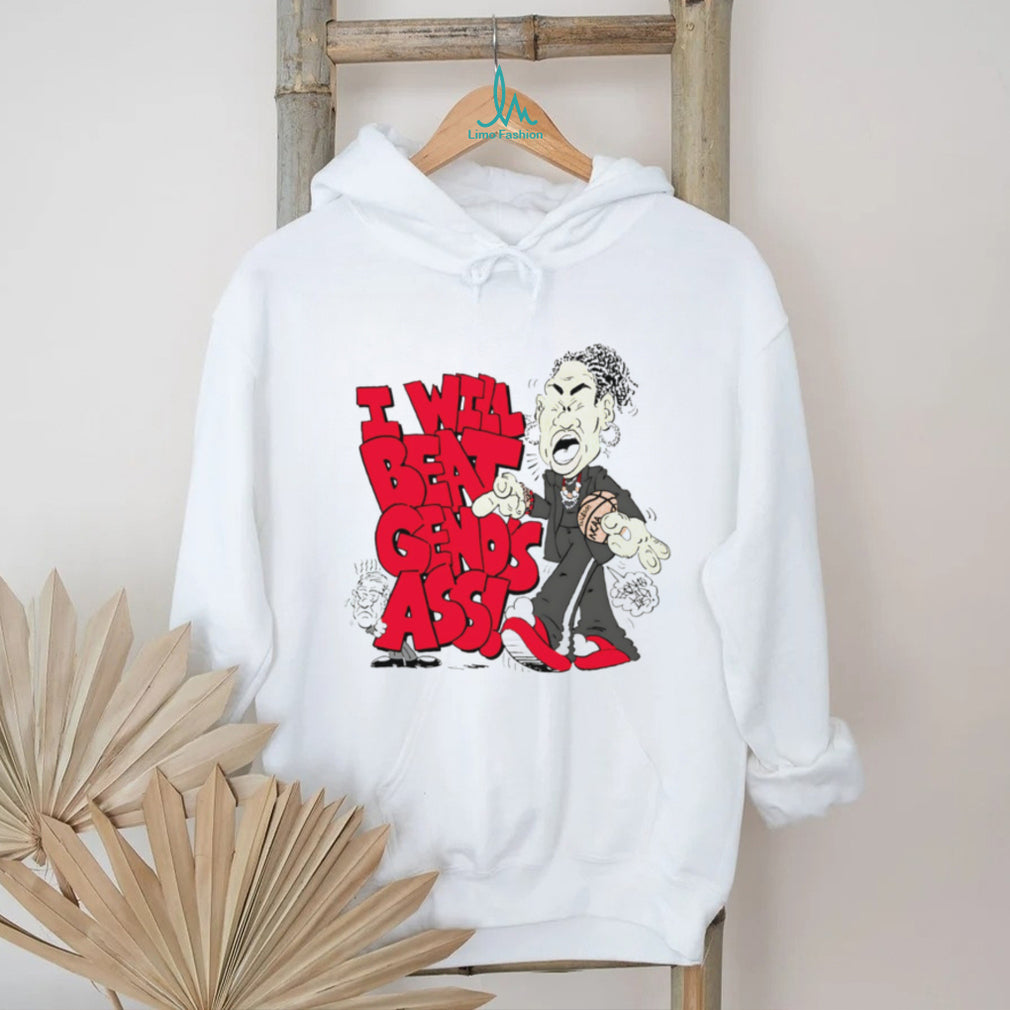 Dawn Staley “I Will Beat Geno’s Ass” Funny Basketball Cartoon T Shirt