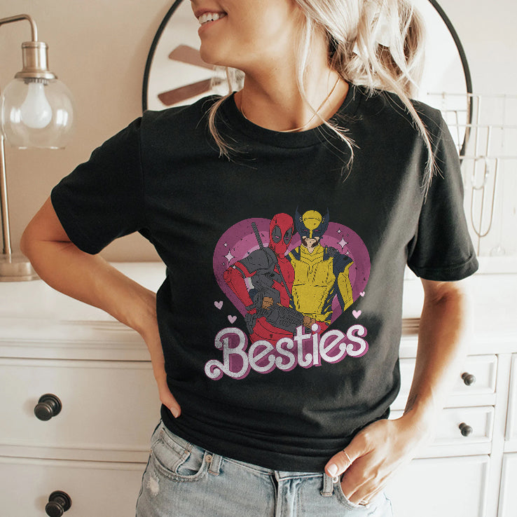 Deadpool Wolverine Besties Forever T Shirt