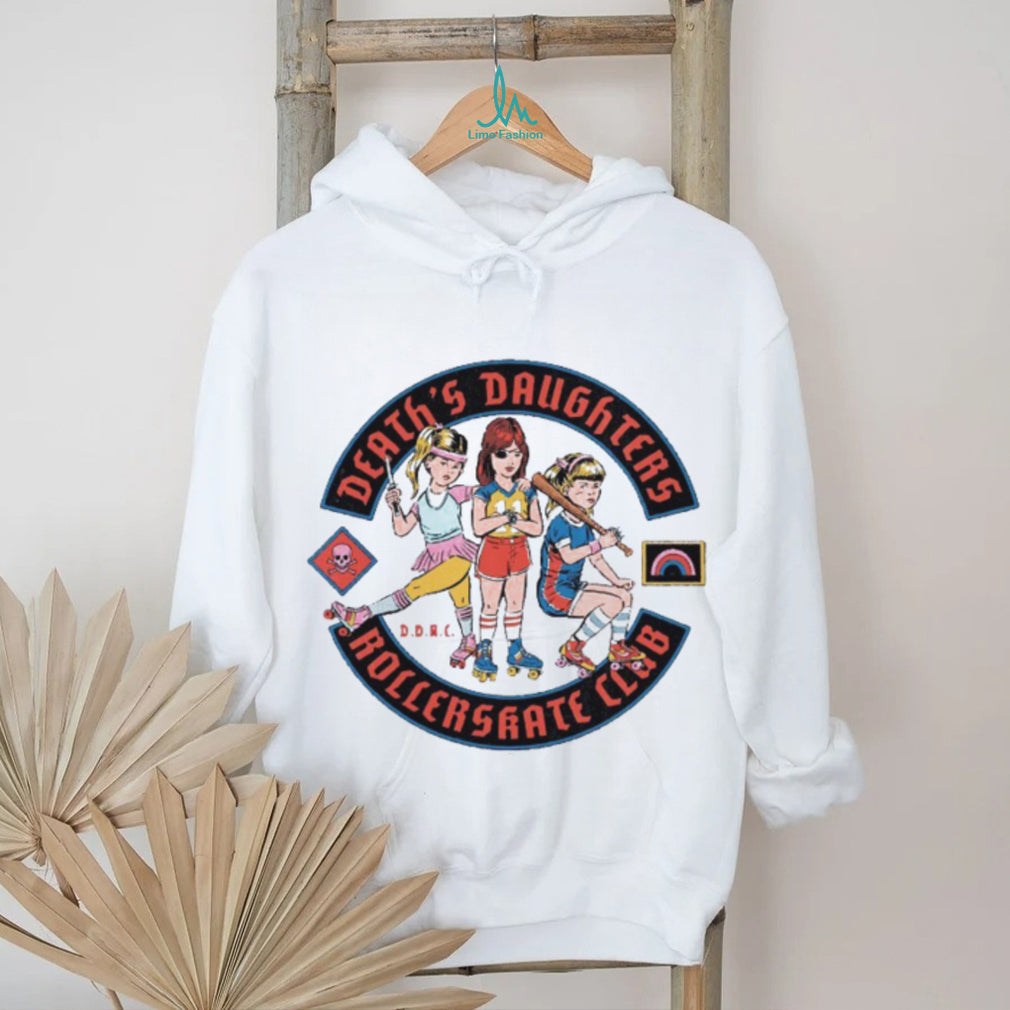 Death’s Daughters Roller Skate Club Retro Graphic T Shirt
