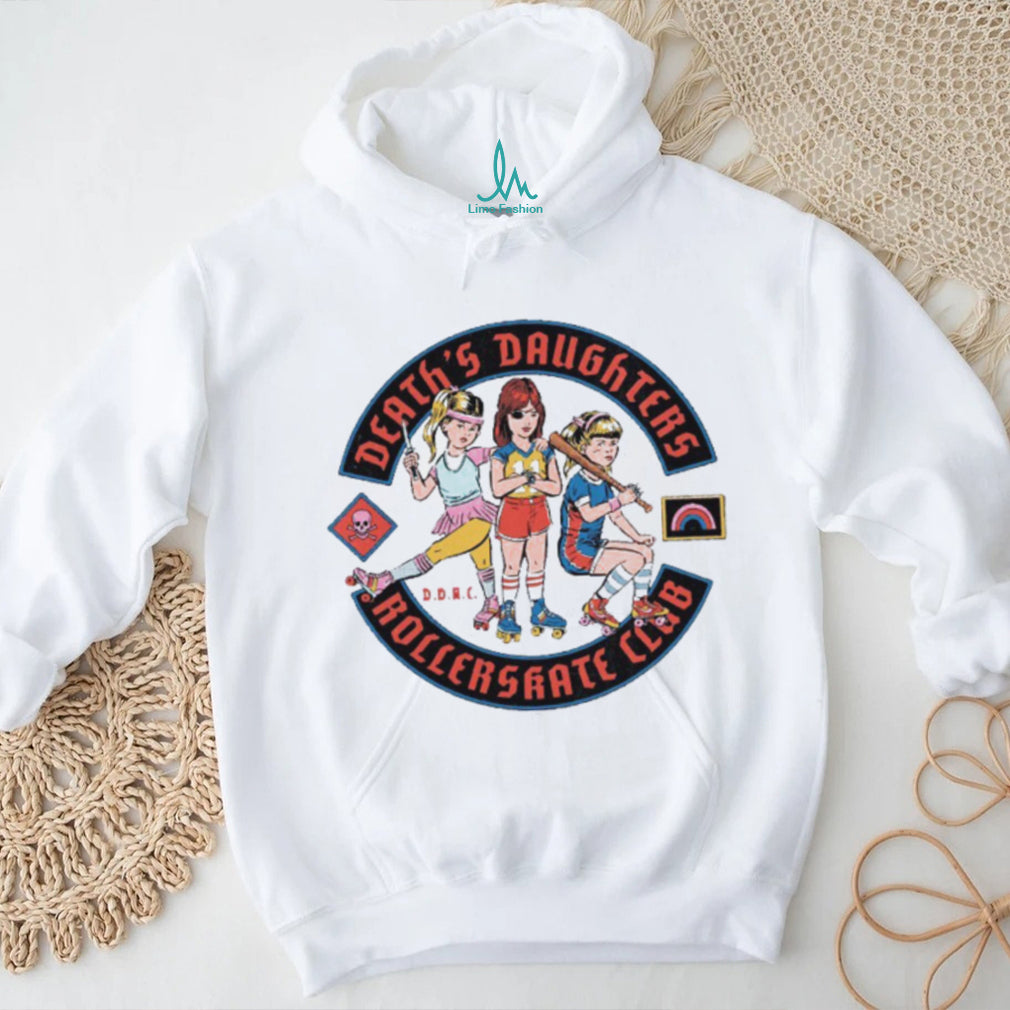 Death’s Daughters Roller Skate Club Retro Graphic T Shirt