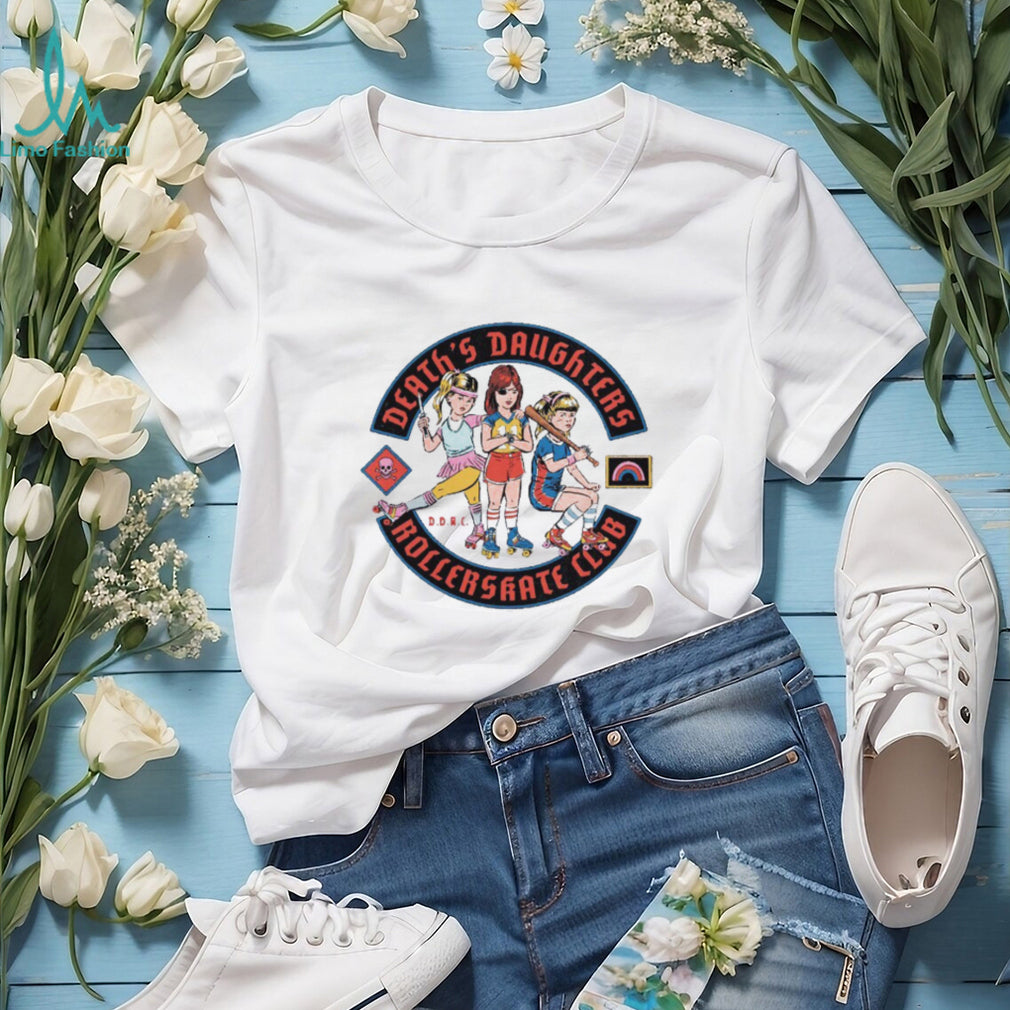 Death’s Daughters Roller Skate Club Retro Graphic T Shirt