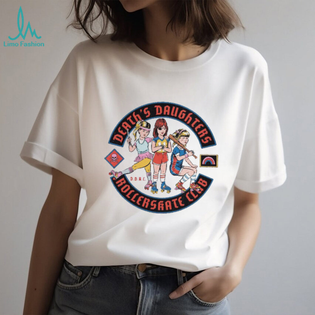 Death’s Daughters Roller Skate Club Retro Graphic T Shirt