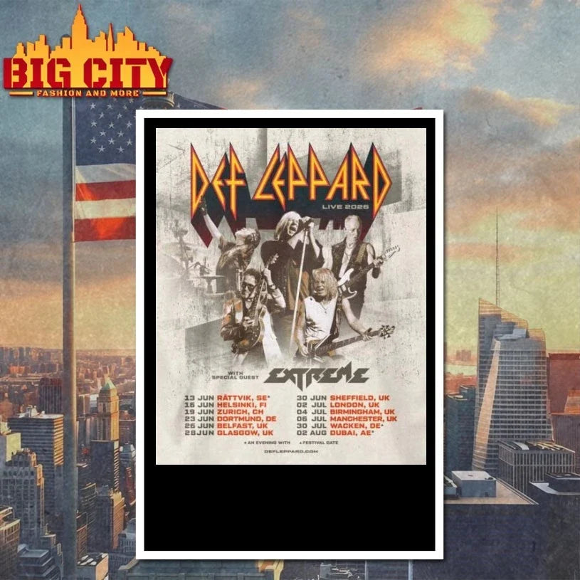 Def Leppard World Tour 2026 t-shirt