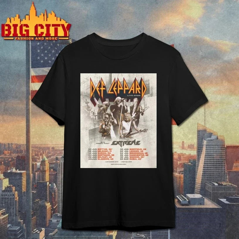 Def Leppard World Tour 2026 t-shirt