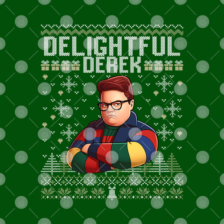 Delightful Derek Christmas Sweatshirt