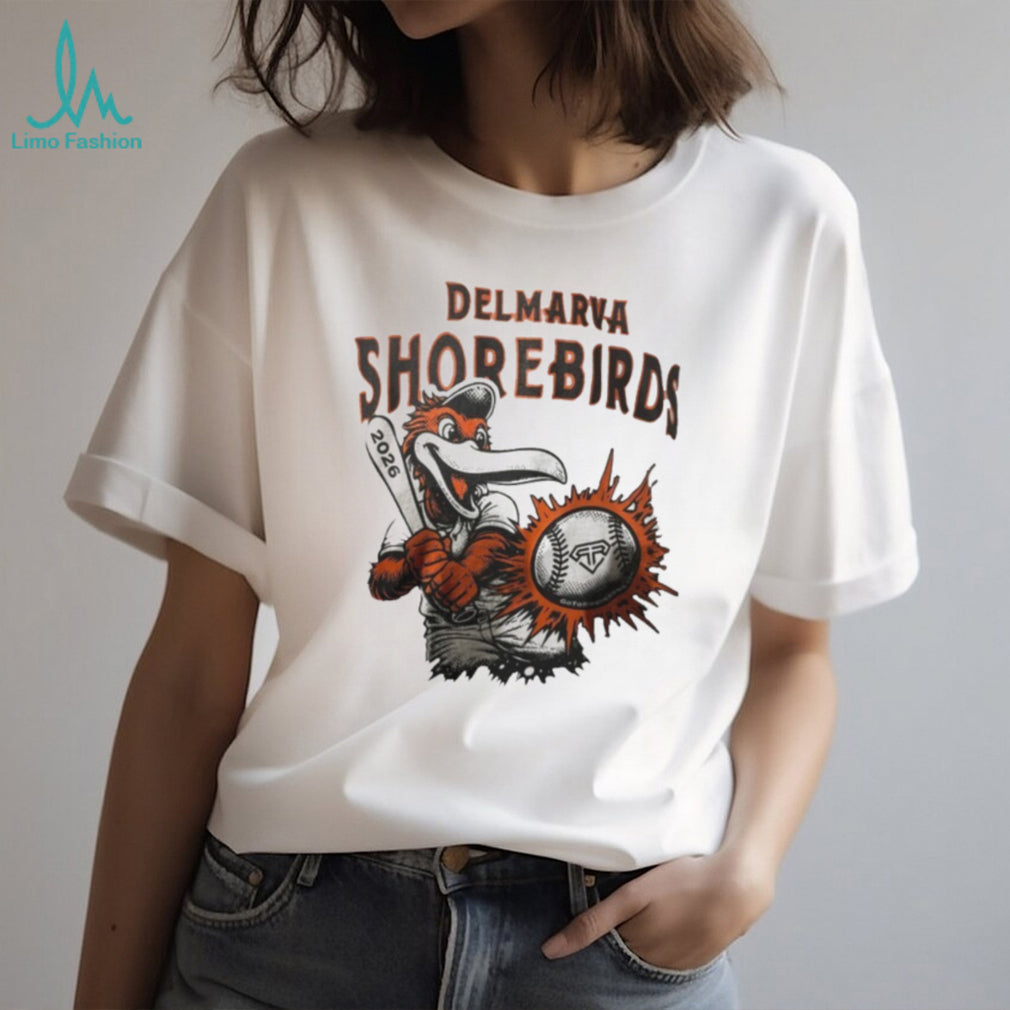 Delmarva Shorebirds 2026 Baseball Mascot Graphic T Shirt