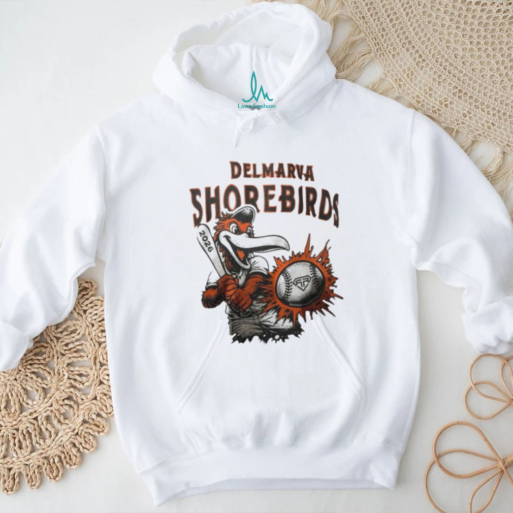 Delmarva Shorebirds 2026 Baseball Mascot Graphic T Shirt