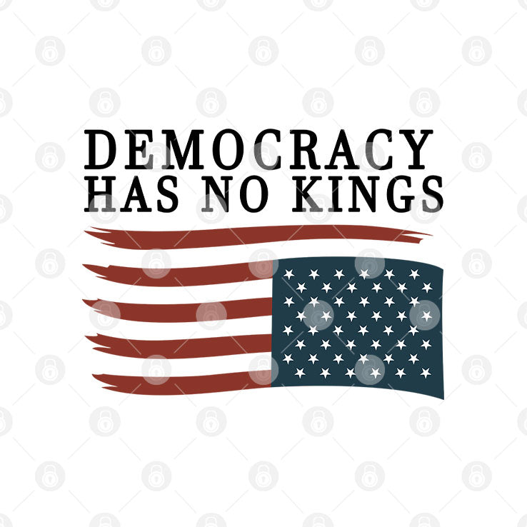 Democracy Has No Kings Anti Trump T Shirt
