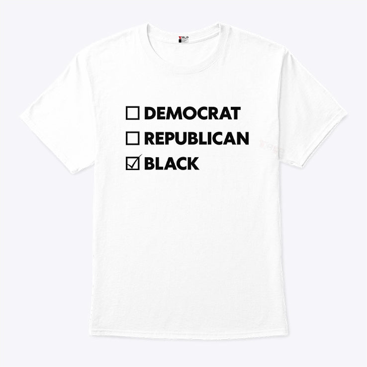Democrat Republican Black T Shirt
