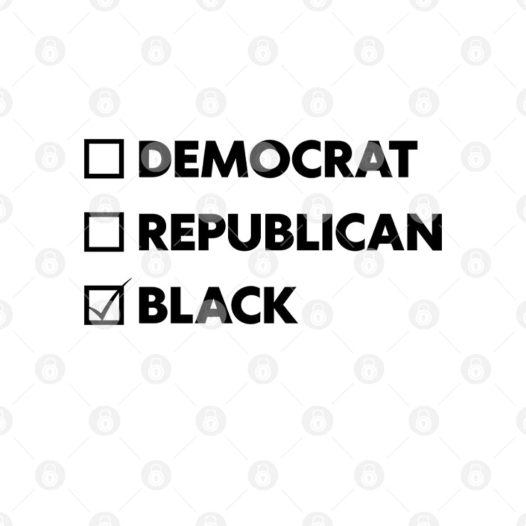 Democrat Republican Black T Shirt