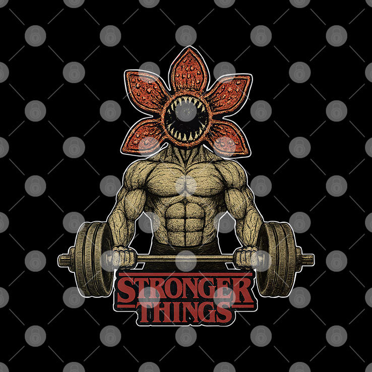 Demogorgon Weightlifting Stronger Things T Shirt