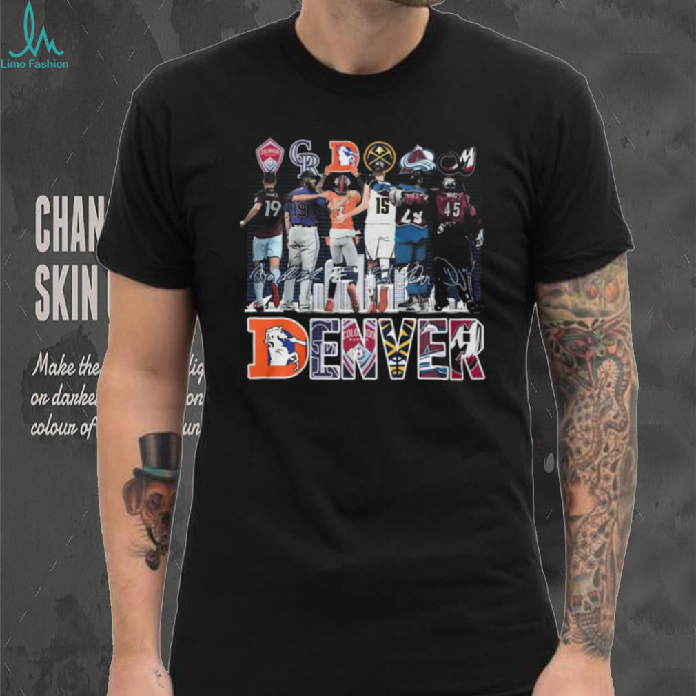 Denver City of Champions All Star Sports Teams United Logo T Shirt