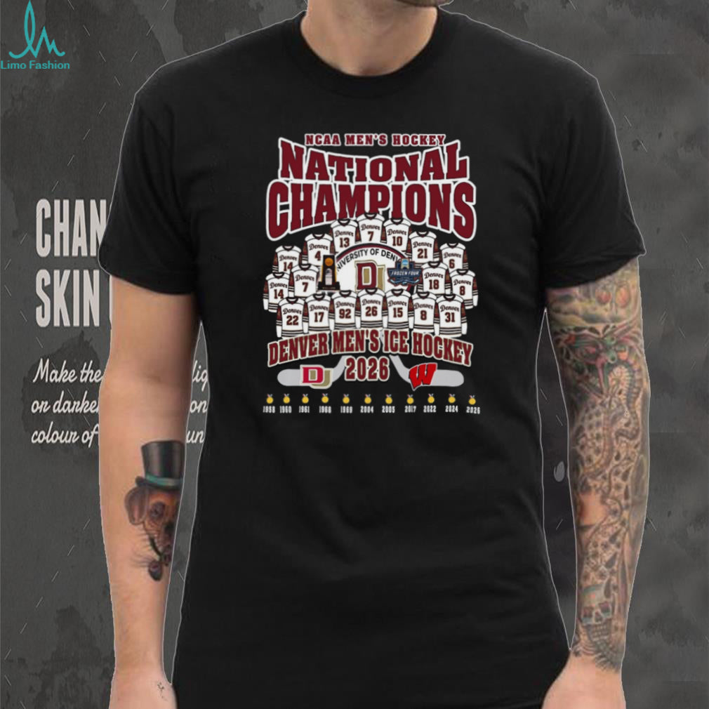 Denver Men’s Ice Hockey 2026 National Champions Frozen Four Trophy T Shirt