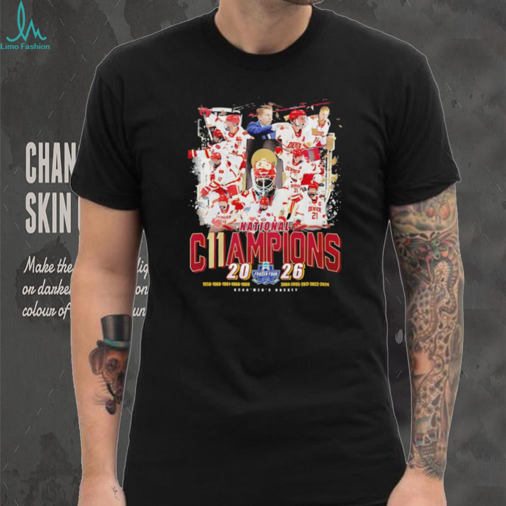 Denver Pioneers Hockey National Champions 2024 Commemorative T Shirt
