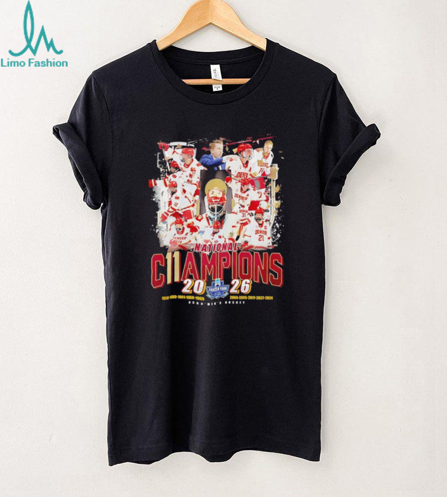 Denver Pioneers Hockey National Champions 2024 Commemorative T Shirt