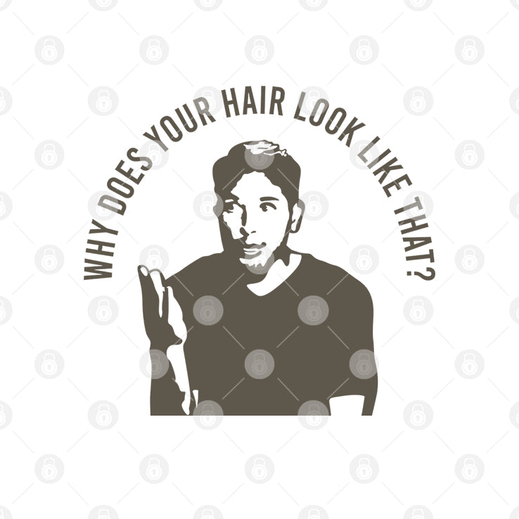 Derek Chavez Why Does Your Hair Look Like That T Shirt