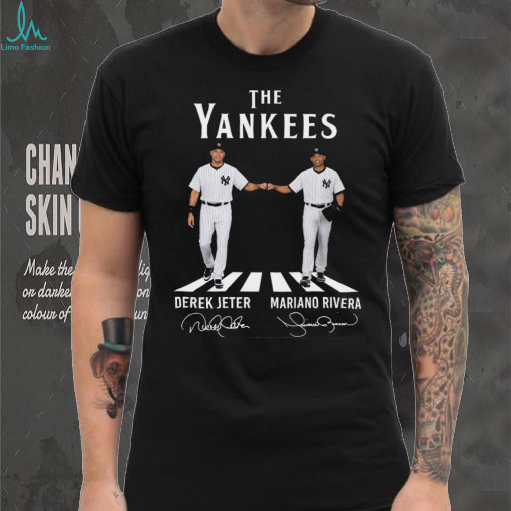 Derek Jeter Mariano Rivera Yankees Baseball Duo Vintage Retro Style Men Fans Celebration Shirt