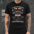 Desert Storm Veteran Blood Sweat and Tears Earned Title T Shirt