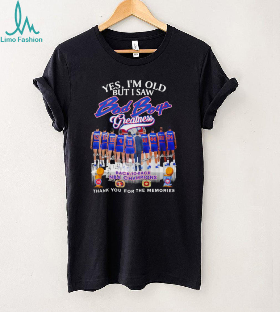 Detroit Bad Boys Greatness T Shirt NBA Back To Back Champions Retro Basketball Fan Apparel