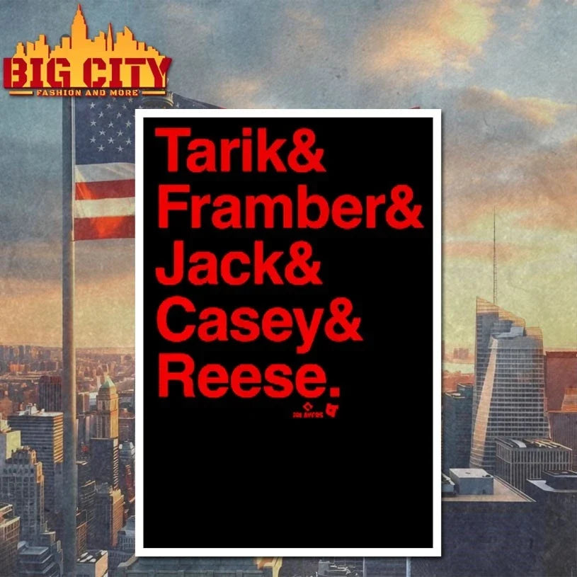 Detroit Baseball Tarik &amp; Framber &amp; Jack &amp; Casey &amp; Reese T-Shirt