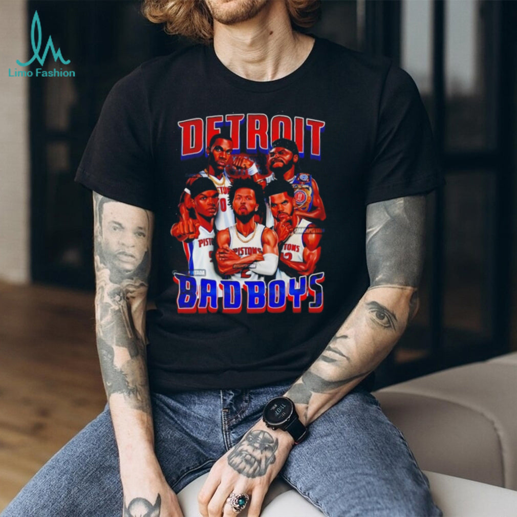 Detroit Basketball Bad Boys Vintage Graphic T Shirt
