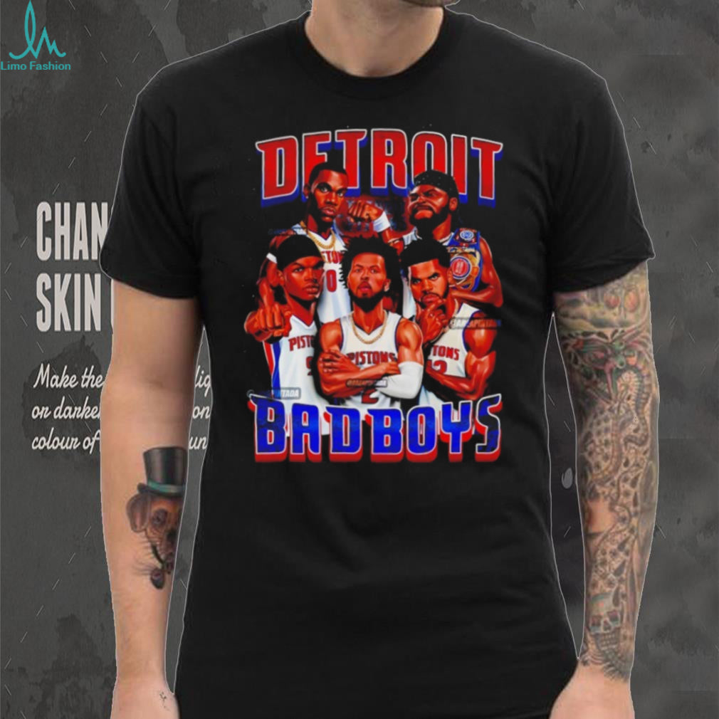 Detroit Basketball Bad Boys Vintage Graphic T Shirt