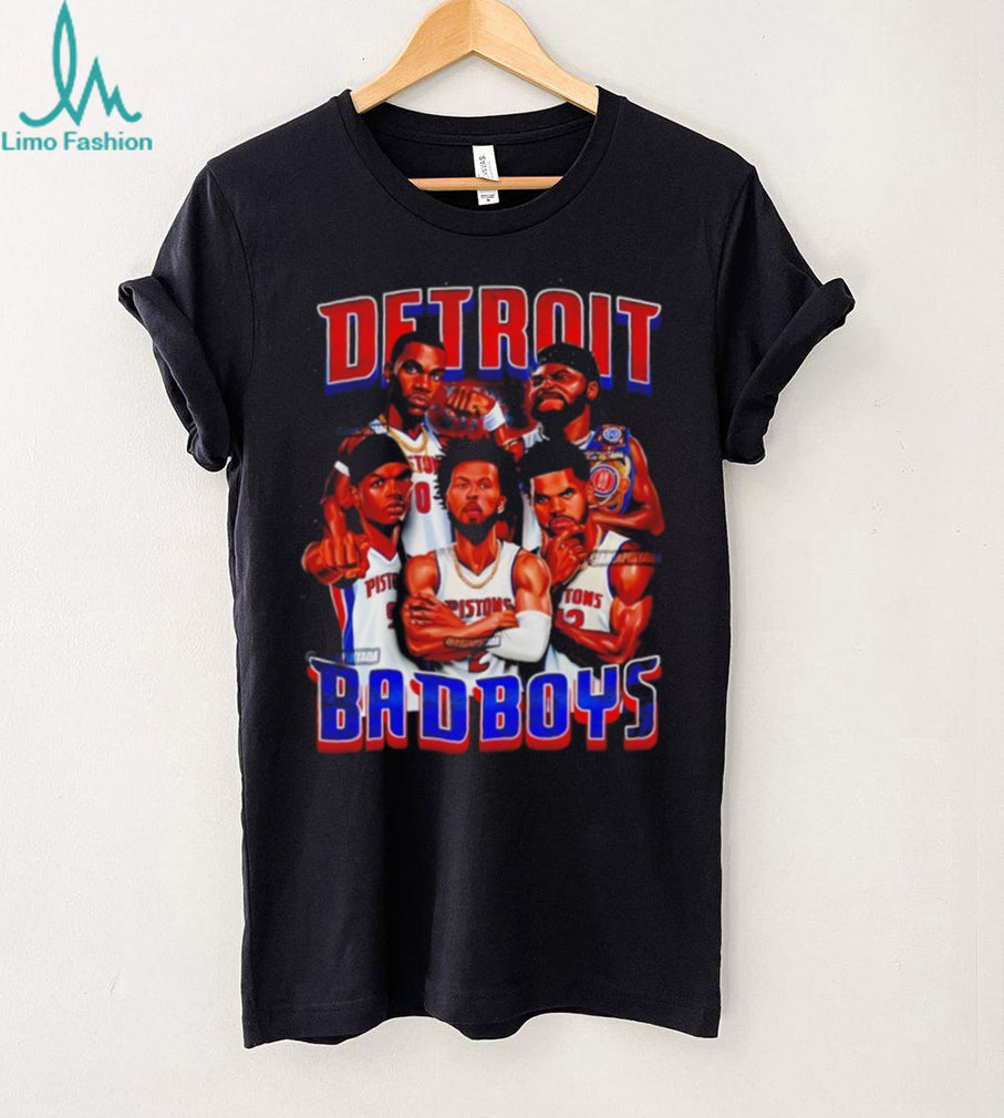 Detroit Basketball Bad Boys Vintage Graphic T Shirt