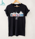 Detroit City Skyline Sports Teams Typography T Shirt