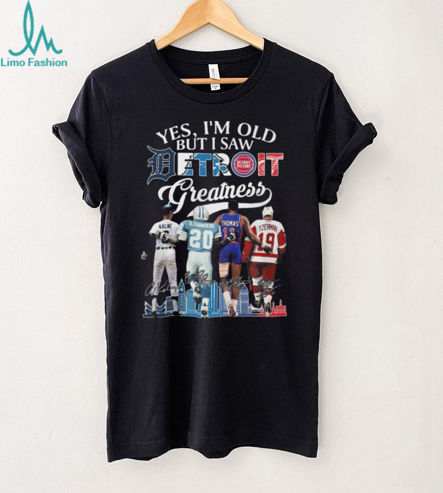 Detroit Greatness Kaline Sanders Thomas Yzerman Legends T Shirt