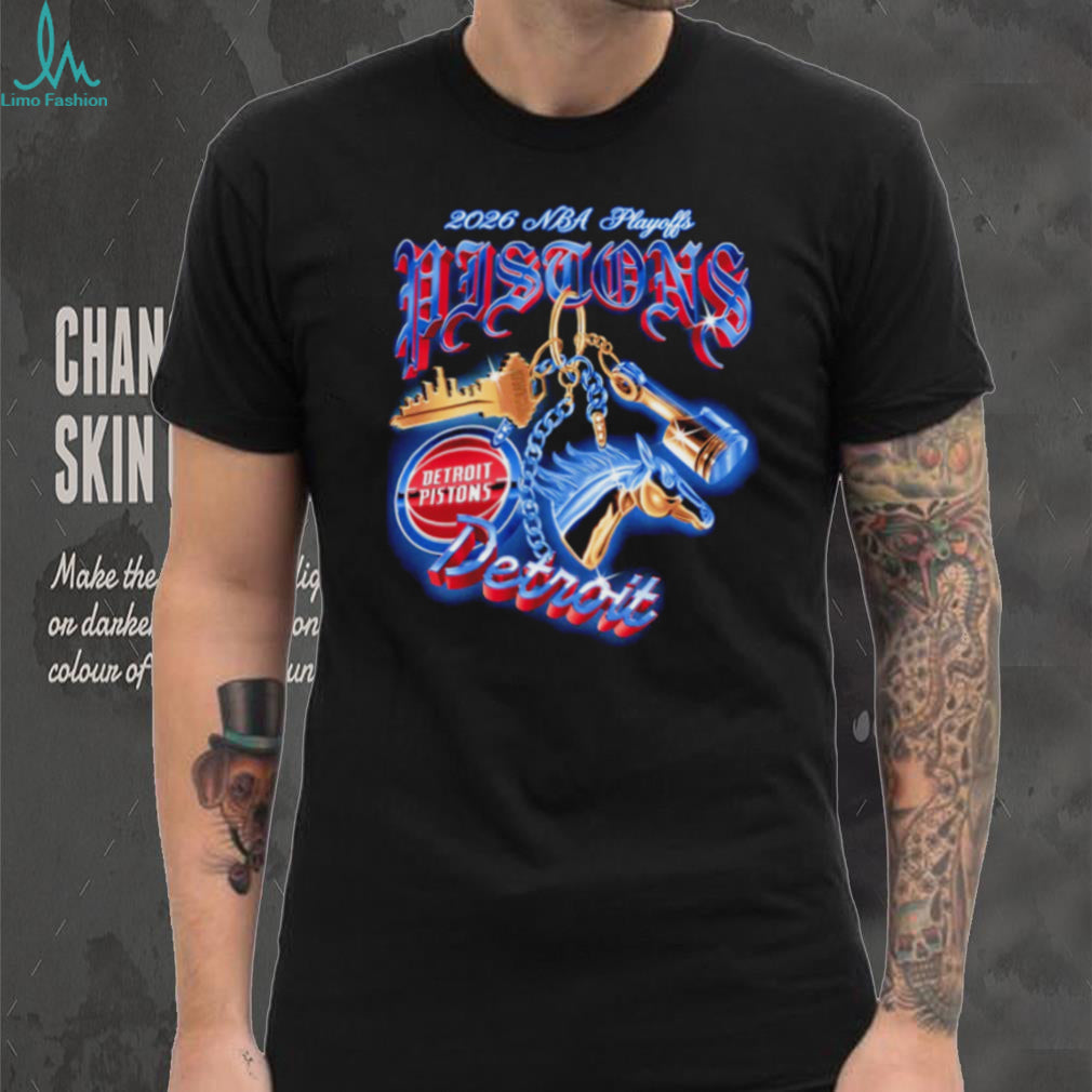 Detroit Pistons 2026 NBA Playoffs Basketball Keychain Style Vintage Retro Men Women Fans T Shirt