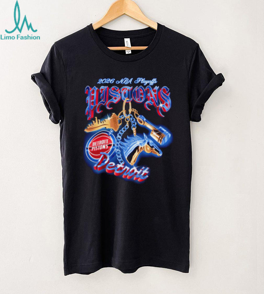 Detroit Pistons 2026 NBA Playoffs Basketball Keychain Style Vintage Retro Men Women Fans T Shirt