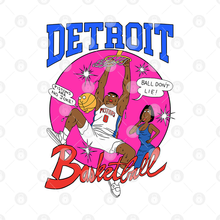 Detroit Pistons Basketball T Shirt