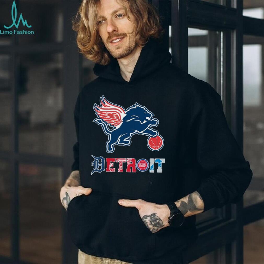 Detroit Sports “City of Champions” Logo Mashup T Shirt