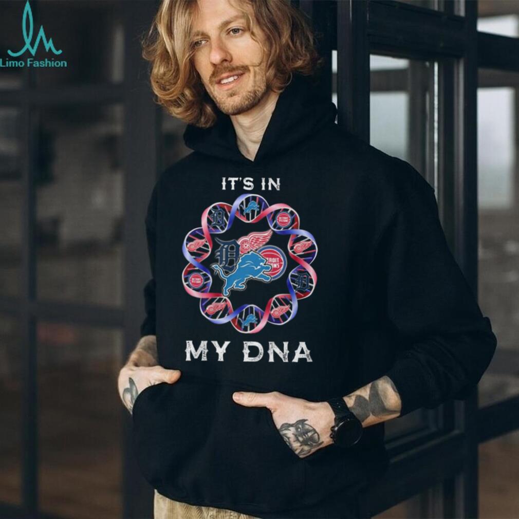 Detroit Sports It’s In My DNA Double Helix Team Logo T Shirt
