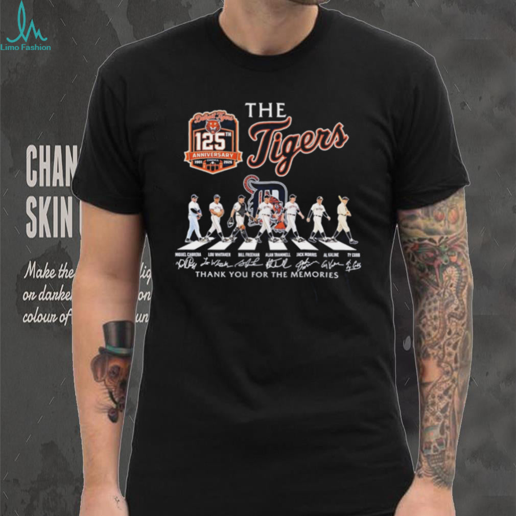 Detroit Tigers 125th Anniversary 1901 2026 Legends Abbey Road T Shirt