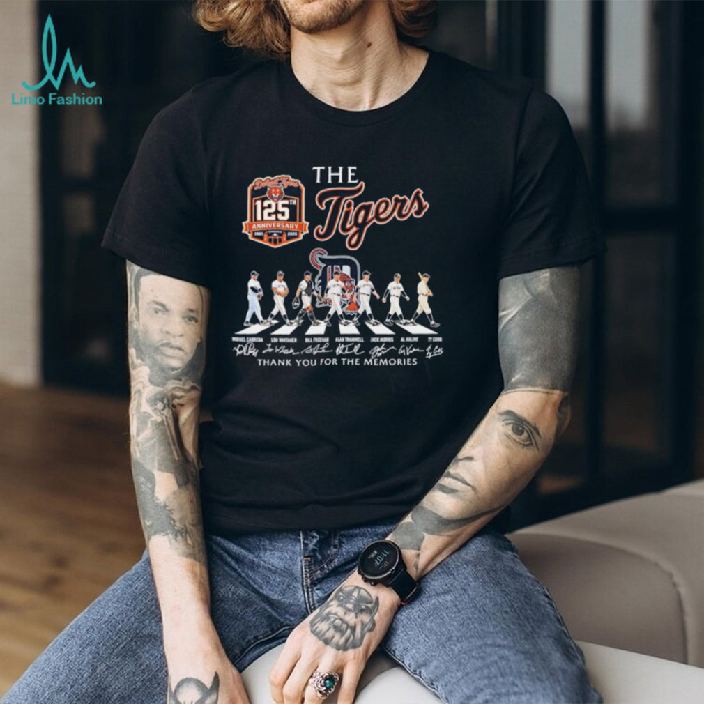 Detroit Tigers 125th Anniversary 1901 2026 Legends Abbey Road T Shirt