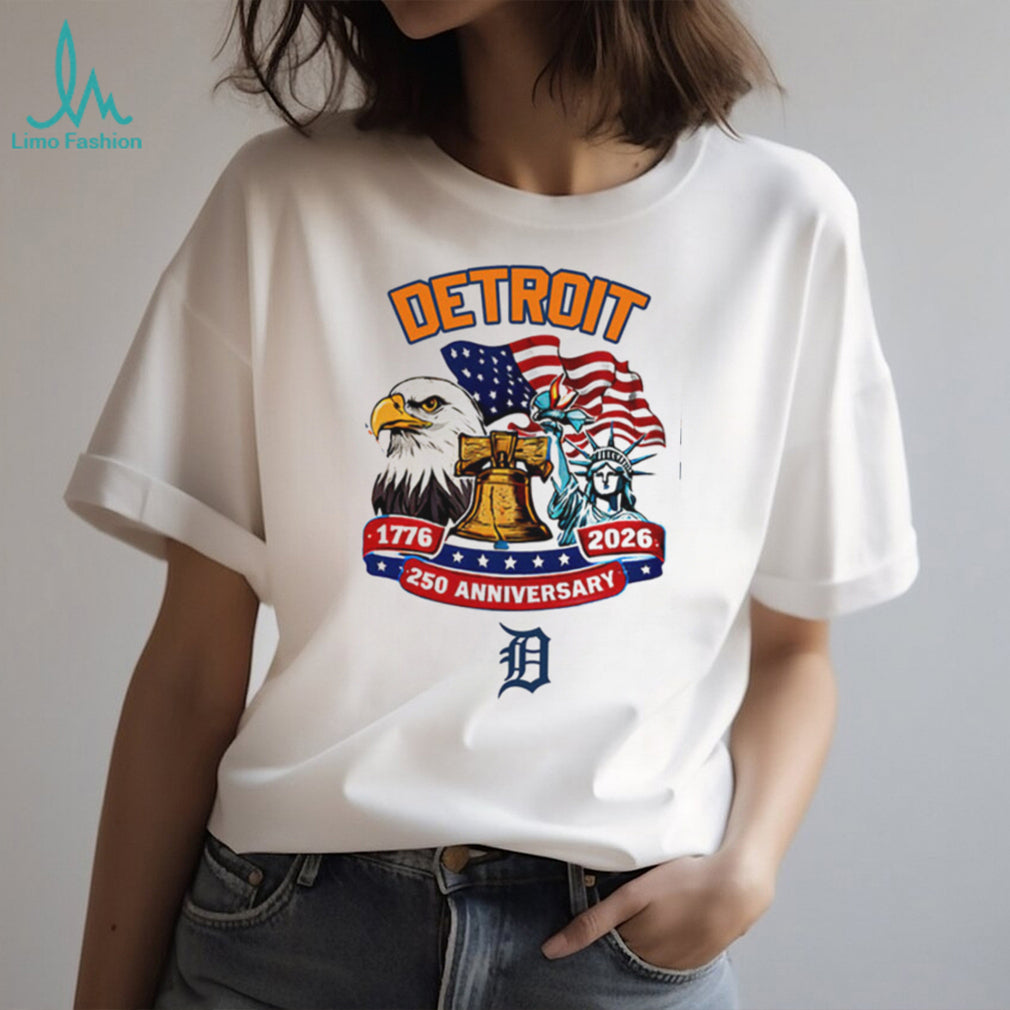 Detroit Tigers 250th Anniversary 1776 2026 Patriotic Baseball Jersey T Shirt