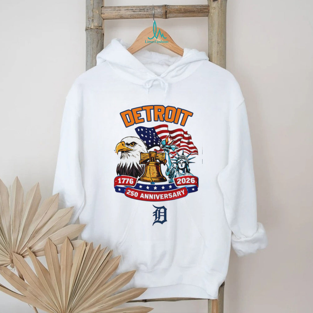 Detroit Tigers 250th Anniversary 1776 2026 Patriotic Baseball Jersey T Shirt