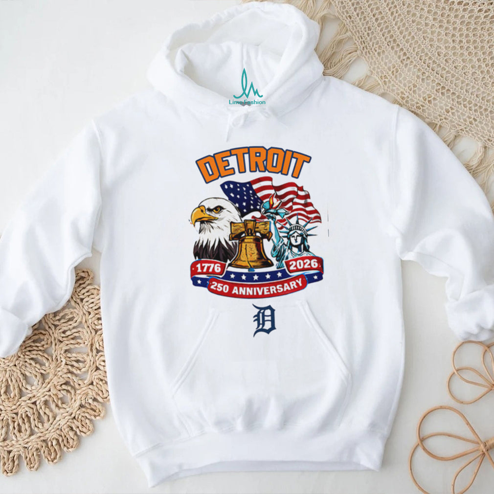 Detroit Tigers 250th Anniversary 1776 2026 Patriotic Baseball Jersey T Shirt