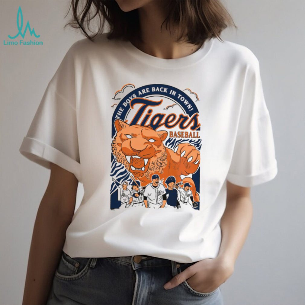Detroit Tigers Baseball The Boys Are Back In Town Vintage T Shirt